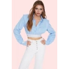 Kadın Uzun Kollu Crop Gömlek Polyester Pamuk Regular Kalıp Şık Tasarım Yaz Aylarının Vazgeçilmezi