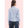 Kadın Uzun Kollu Gömlek Pamuk Polyester Terrycotton Kumaş Günlük Kullanım Kaliteli Malzeme