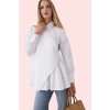 Kadın Uzun Kollu Gömlek Regular Kalıp Terrycotton Kumaş Günlük Şıklık Yaz Aylarının Vazgeçilmezi