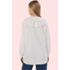 Kadın Uzun Kollu Gömlek Terrycotton Dokuma Dantel Detaylı Günlük Stil Yaz Aylarının Vazgeçilmezi