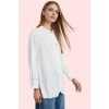 Kadın Uzun Kollu Regular Kalıp Gömlek Dokuma Kumaş Polyester Yazlık Yaz Aylarının Vazgeçilmezi