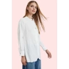Kadın Uzun Kollu Regular Kalıp Gömlek Dokuma Kumaş Polyester Yazlık Yaz Aylarının Vazgeçilmezi