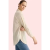 Kadın Uzun Kollu Relaxed Kalıp Poplin Gömlek Casual Günlük Hafta Sonu Yaz Aylarının Vazgeçilmezi