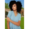 Kadın V Yaka Kısa Kollu Mini Elbise Polyester Dokuma Günlük Mükemmel Uyum Şık Görünüm Özel Tasarım