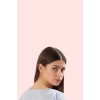 Kadın V Yaka Uzun Kollu Dokuma Gömlek Günlük Stil Modern Tasarım Yaz Aylarının Vazgeçilmezi