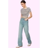 Kadın Vintage Jean Pantolon Pamuk Yüksek Bel Wide Leg Tüm Sezonlar Yaz Aylarının Vazgeçilmezi