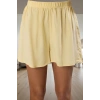 Kadın Viskon Pijama Takımı Bağlamalı Şortlu Rahat Homewear Uzun Ömürlü Zarif Tasarım