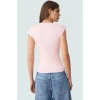 Kadın Viskoz Ribana Fitted Bluz Günlük Yazlık Rahat Kesim Özel Tasarım Seçkin Malzeme