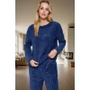 Kadın Wellsoft Pijama Takımı Kışlık Örme Çizgili Rahat Dayanıklı Malzeme
