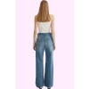Kadın Wide Leg Jean Pantolon; Yüksek Bel Pamuk Tüm Sezonlar İçin Rahatlık Günlük Kombinler