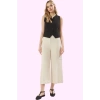 Kadın Wide Leg Pantolon Polyester Elastan Renk Yüksek Belli İlkbahar Sonbahar Günlük Kullanım