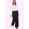 Kadın Wide Leg Pantolon Yüksek Bel Günlük Casual Ofis Şıklığı Hafta Sonu Dayanıklı Malzeme