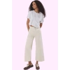 Kadın Yazlık Culotte Pantolon; Denim Kumaş Yüksek Bel Geniş Paça Pamuk Rahat Günlük Hafta Sonu