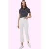 Kadın Yazlık Denim Jean İspanyol Paça Yüksek Bel Flare Kalıp Günlük Kullanım Modern Tasarım