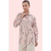 Kadın Yazlık Günlük Kullanım Polyester Dokuma Gömlek Keten Görünümlü Yaz Aylarının Vazgeçilmezi