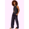 Kadın Yazlık Keten Wide Leg Pantolon Yüksek Bel Düz Desen Günlük Stil Yaz Aylarının Vazgeçilmezi