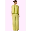 Kadın Yazlık Keten Wide Leg Pantolon Yüksek Bel Düz Desen Günlük Stil Yaz Aylarının Vazgeçilmezi