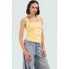 Kadın Yazlık Kolsuz Bluz Pamuklu Rahat Kare Yaka Premium Kalite Modern Stil