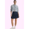 Kadın Yazlık Pamuk Denim Mini Balon Etek Modern Tasarım Günlük Kullanım Yaz Aylarının Vazgeçilmezi