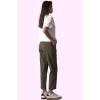 Kadın Yazlık Pamuk Gabardin Jogger Pantolon Düz Desen Dar Paça Günlük Kullanım Özel Günler