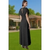 Kadın Yazlık Poplin Abiye Elbise 3D Çiçek Detay Midi Boy Modern Stil Zarifane Tasarım