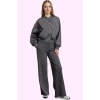 Kadın Yazlık Yüksek Bel Geniş Paça Pantolon Rahat Örme Kumaş Casual Stil Dayanıklı Malzeme