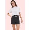 Kadın Yüksek Bel Boyfriend Mini Denim Şort Pamuk Günlük Kombinler Yaz Aylarının Vazgeçilmezi