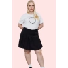 Kadın Yüksek Bel Dar Paça Kısa Şort Etek Polyester Karışımlı Yazlık Yaz Aylarının Vazgeçilmezi