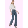 Kadın Yüksek Bel Geniş Paça Jeans Pantolon Pamuklu Günlük Kombinler Yaz Aylarının Vazgeçilmezi