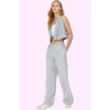 Kadın Yüksek Bel Geniş Paça Straight Pantolon Düz Desen Astarsız Yaz Aylarının Vazgeçilmezi
