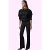 Kadın Yüksek Bel Skinny Flare Jean Denim Günlük Kombinler Hafta Sonu Yaz Aylarının Vazgeçilmezi