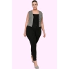 Kadın Yüksek Bel Skinny Pantolon Örme Kumaş Düz Desen Günlük Kullanım Yaz Aylarının Vazgeçilmezi