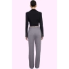 Kadın Yüksek Bel Straight Pantolon Dokuma Kumaş Casual Günlük Hafta Sonu Dayanıklı Malzeme