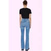 Kadın Yüksek Bel Uzun Boy Flare Jean Denim Günlük Kombinler Hafta Sonu Yaz Aylarının Vazgeçilmezi