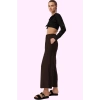 Kadın Yüksek Bel Wide Leg Dokuma Pantolon Casual Günlük Stil Hafta Sonu Yaz Aylarının Vazgeçilmezi