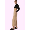 Kadın Yüksek Bel Wide Leg Dokuma Pantolon Casual Günlük Stil Hafta Sonu Yaz Aylarının Vazgeçilmezi