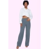 Kadın Yüksek Bel Wide Leg Pantolon Casual Dokuma Kumaş Günlük Hafta Sonu Dayanıklı Malzeme