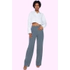 Kadın Yüksek Bel Wide Leg Pantolon Casual Dokuma Kumaş Günlük Hafta Sonu Dayanıklı Malzeme