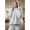 Kapüşonlu Wellsoft Pijama Takımı Rahatlık ve Sıcaklık Bir Arada Rahat Kullanım Şık