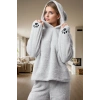 Kapüşonlu Wellsoft Pijama Takımı Rahatlık ve Sıcaklık Bir Arada Rahat Kullanım Şık