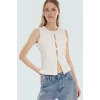 Kaşkorse Bisiklet Yaka Crop Bluz Pamuklu Günlük Tarz Zarifane Tasarım Modern Stil