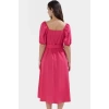Kemerli Pamuklu Midi Elbise Dokuma Terrycotton Kumaş Günlük Casual Stil Rahat Seçkin Malzeme
