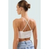 Keten Karışımlı Kolsuz Plaj Bluz Hakim Yaka Aksesuarlı Yazlık Modern Stil Uzun Ömürlü