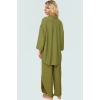 Keten Karışımlı Oversize Gömlek Pantolon Takım Plaj ve Günlük Kullanım Rahat Şık