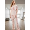 Kiraz Desenli Pamuklu Pijama Takımı Rahatlık ve Şıklık Bir Arada Mükemmel Uyum