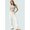 Kısa Kollu Bluz Vücudu Saran Örme Polyester Yazlık Profesyonel Görünüm Kaliteli İşçilik