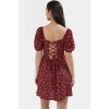 Kısa Kollu Çiçekli Mini Elbise  Viskoz Skater Rahat Yazlık Trend Tasarım Modern Stil