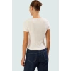 Kısa Kollu Örme Bluz Regular Boy Fitted Kalıp Bisiklet Yaka Yazlık Yüksek Kalite