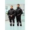 Kışlık İş Güvenliği Kabanı Reflektörlü Mont Kıyafeti Kaban Havalara Modeli