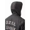 Kışlık İş Güvenliği Kabanı Reflektörlü Mont Kıyafeti Kaban Havalara Modeli